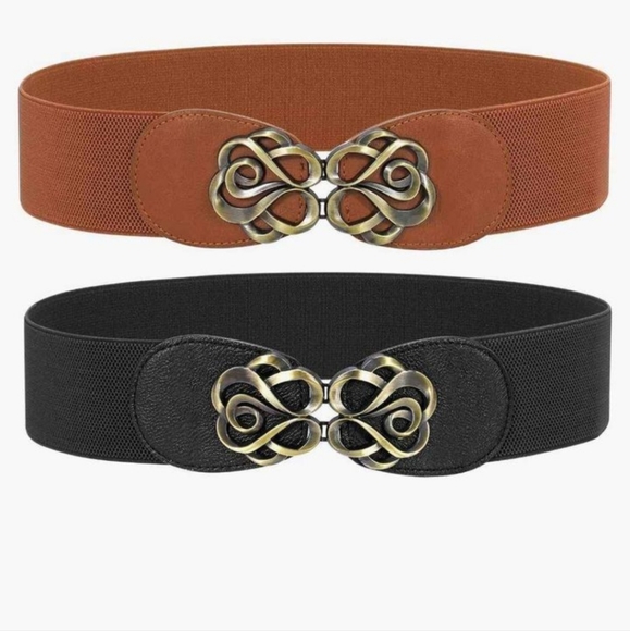 Pair of Elastic Waist Belts - Picture 1 of 1